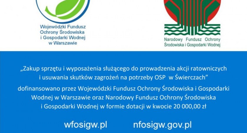 Nowy sprzęt dla OSP w Świerczach