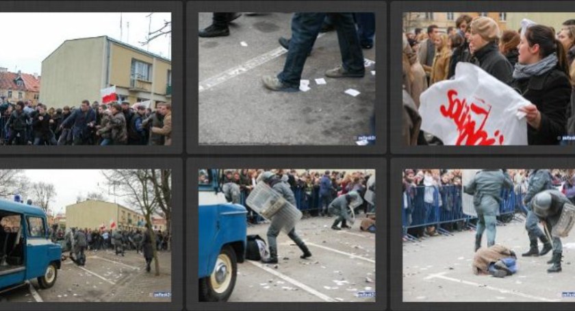 Inscenizacja wydarzeń Stanu Wojennego w naszej Fotogalerii