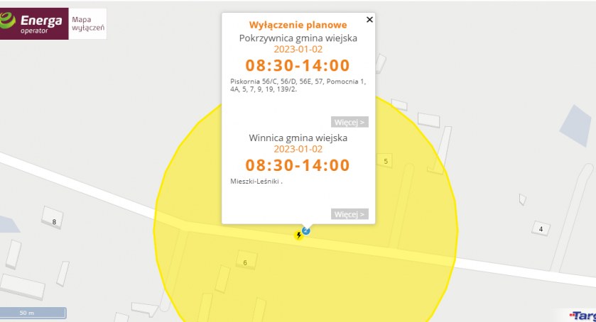Planowane przerwy w dostawie prądu w gminie Winnica i Pokrzywnica 