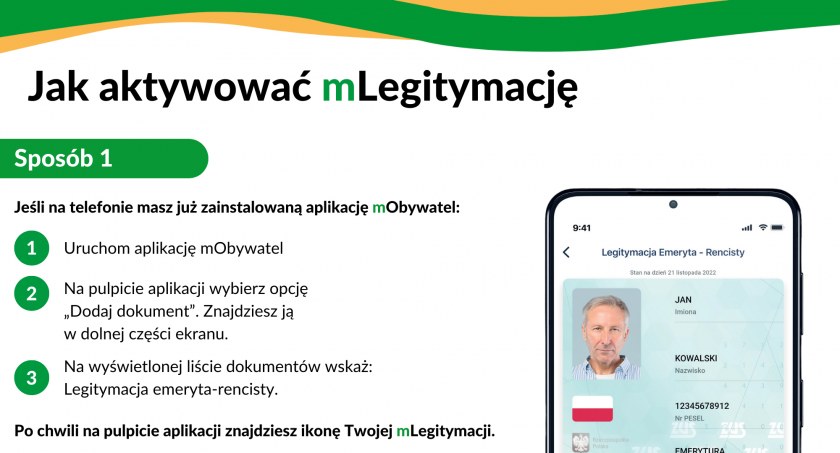 Legitymacja ZUS w telefonie