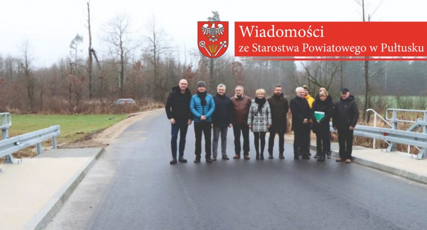 Odbiór drogowej inwestycji w miejscowości Mystkówiec-Kalinówka