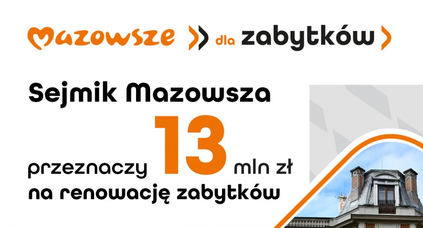 Ruszył nabór do programu „Mazowsze dla zabytków”