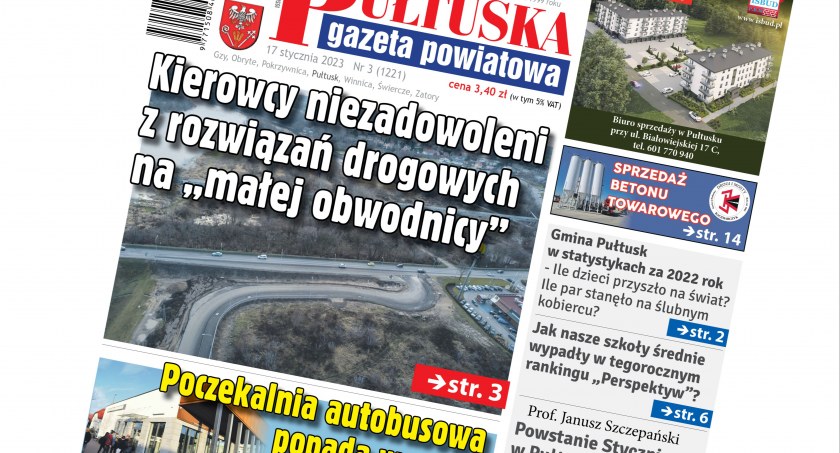 W trzecim numerze Pułtuskiej Gazety Powiatowej