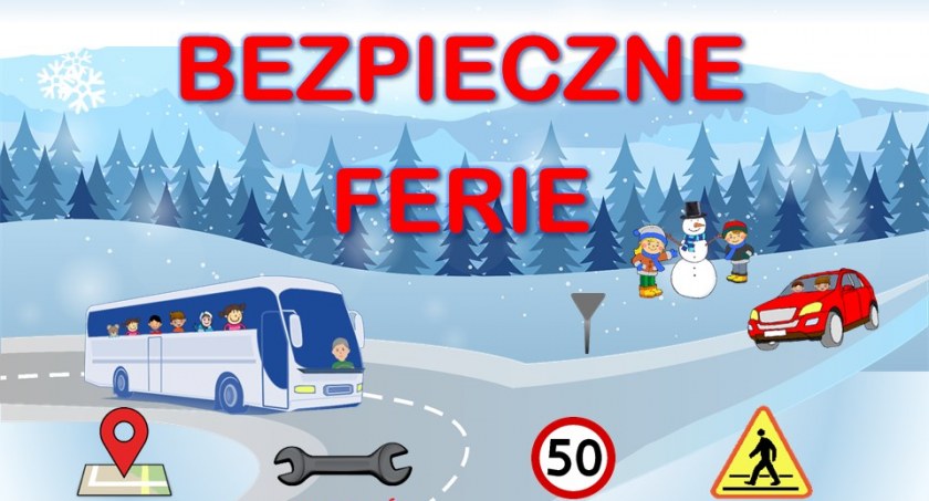 Wyjazdy na zimowiska - wraz z początkiem ferii ruszają policyjne kontrole autobusów