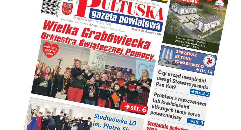W piątym numerze Pułtuskiej Gazety Powiatowej