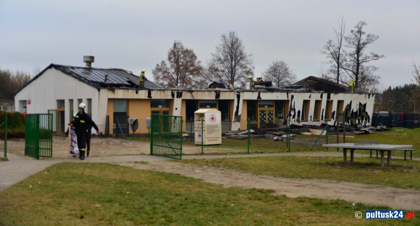 Pożar przedszkola w Przemiarowie - KOMUNIKAT BURMISTRZA