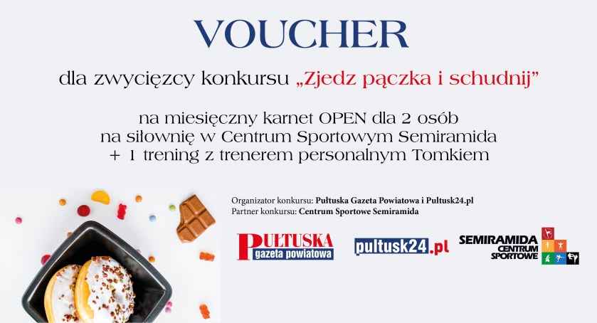 KONKURS Zjedz pączka i schudnij - do wygrania karnet OPEN w CS Semiramida!