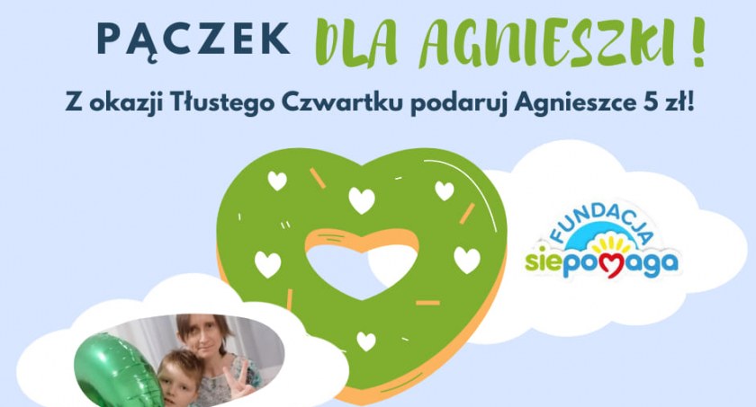 Pączek dla Agnieszki - akcja z okazji Tłustego Czwartku