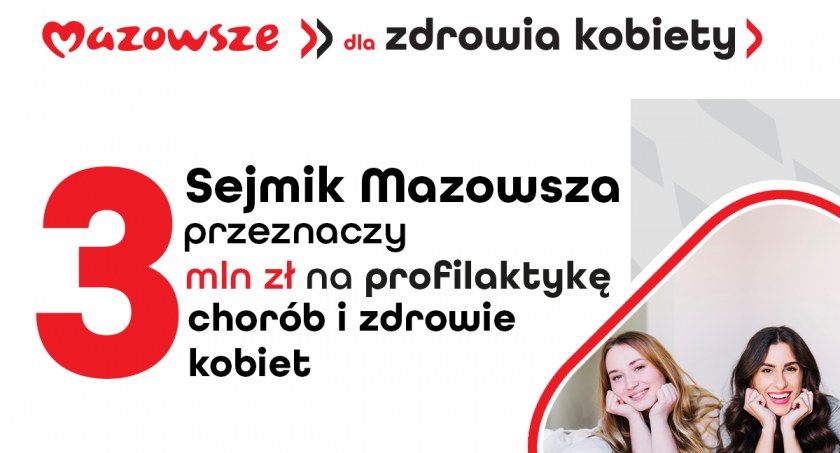Samorząd województwa mazowieckiego zadba o zdrowie kobiet