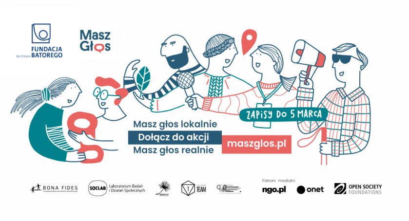 Działaj lokalnie – skorzystaj z pomocy ogólnopolskiej akcji Masz Głos! 