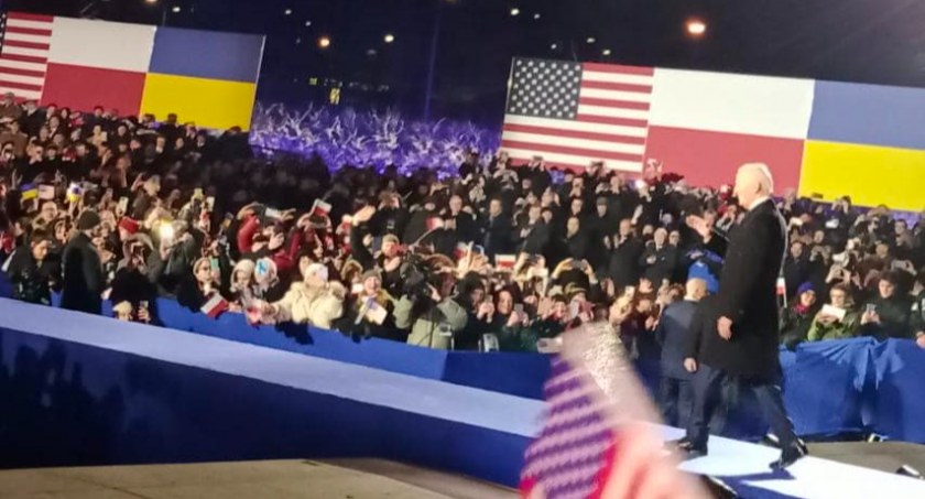 Mieszkańcy Pułtuska na spotkaniu z Joe Bidenem