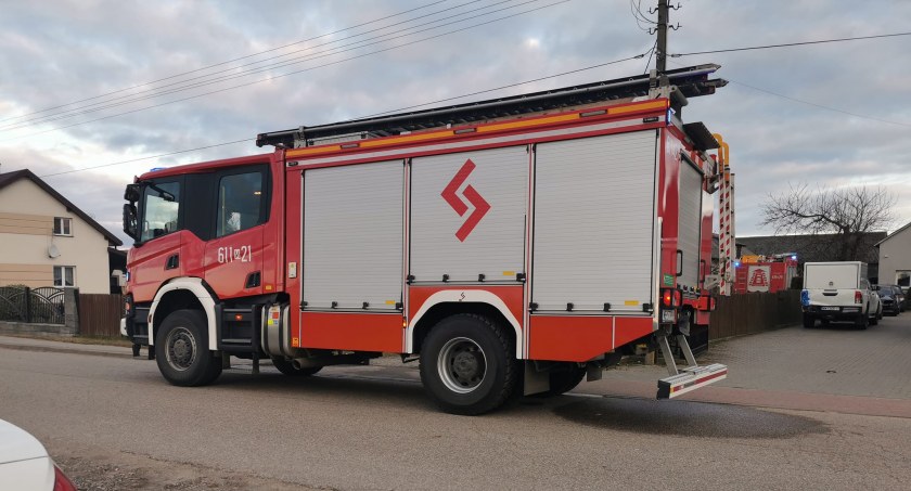 Pożar sadzy w Gródku Rządowym