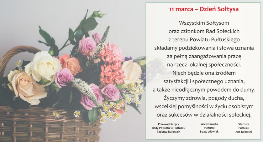 Życzenia z okazji Dnia Sołtysa