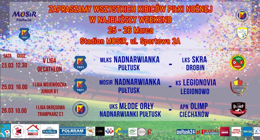 Mecz Nadnarwianki w najbliższą sobotę 