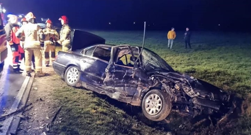Wypadek na trasie Gołymin-Pułtusk