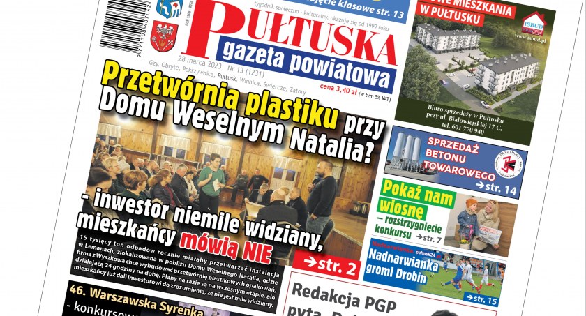 W 13 numerze Pułtuskiej Gazety Powiatowej