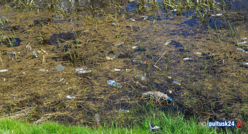 Groźby kar i wysokich mandatów nie pomagają – pułtuski kanałek skandalicznie zaśmiecony