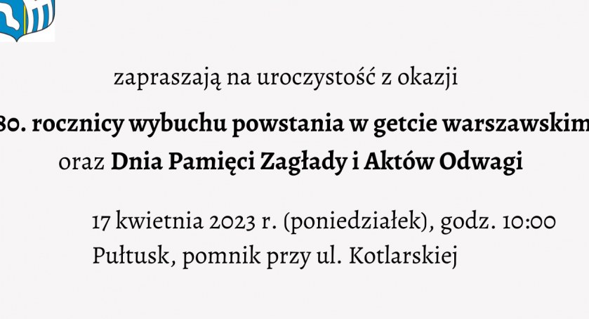 Obchody 80. rocznicy wybuchu powstania w getcie warszawskim