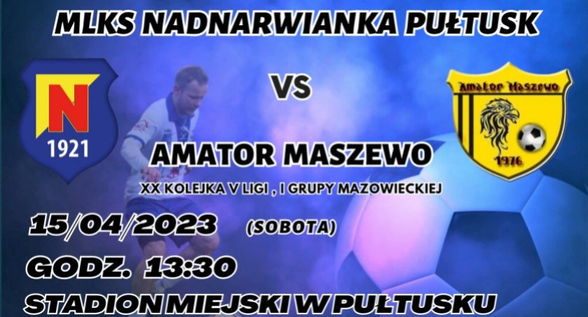 Wkrótce transmisja live z meczu Nadnarwianka Pułtusk – Amatotr Maszewo