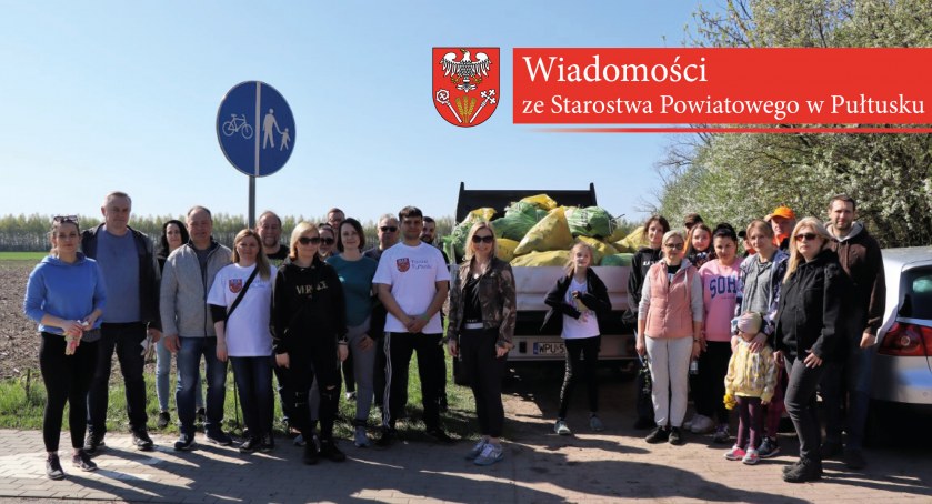 Samorząd Powiatu Pułtuskiego przyłączył się do akcji sprzątania miasta i gminy