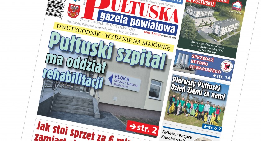 W 17 numerze Pułtuskiej Gazety Powiatowej