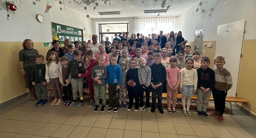 Czy lubi Pani kaszankę? - ciekawy gość w szkole w Gródku Rządowym