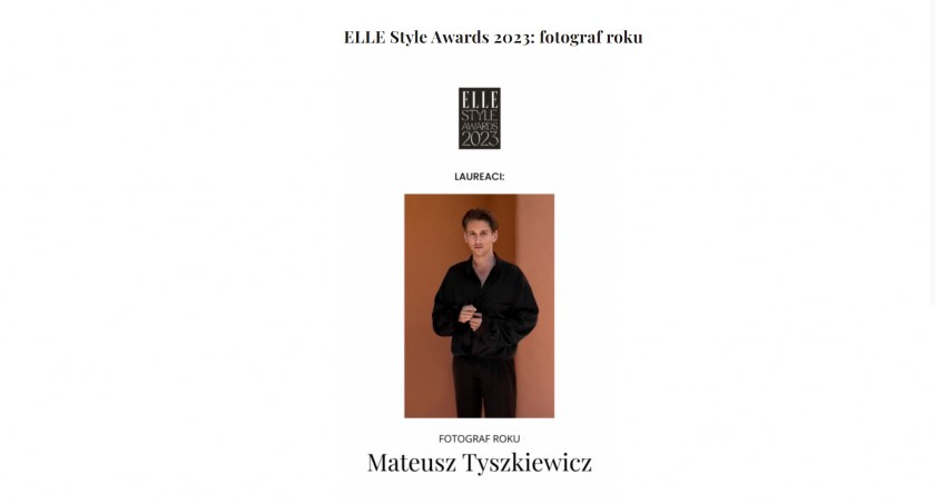 Pułtuszczanin – fotografem roku magazynu Elle