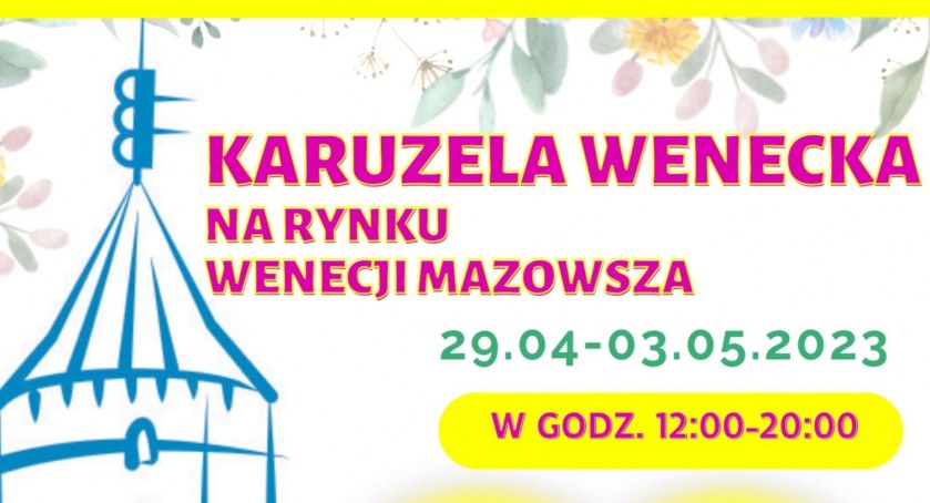 KARUZELA WENECKA na rynku Wenecji Mazowsza