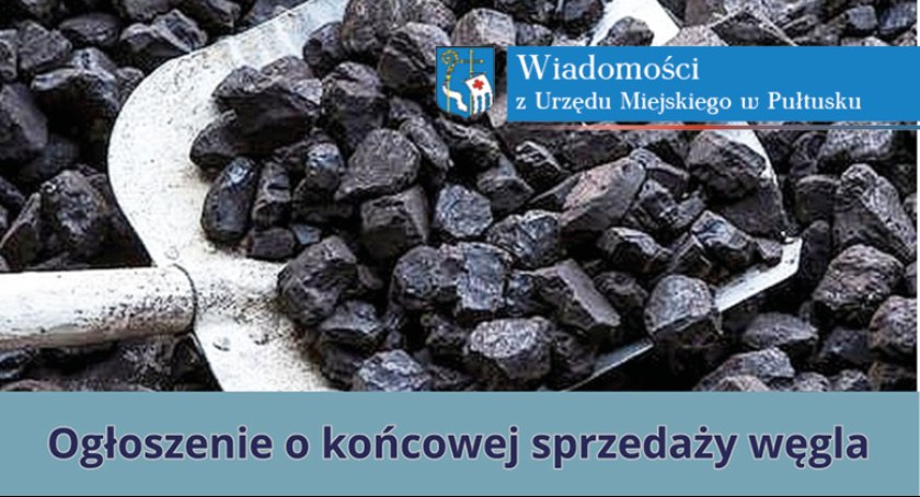 Ogłoszenie o końcowej sprzedaży węgla