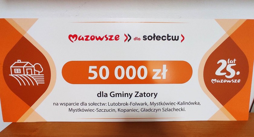 50 tysięcy dla Gminy Zatory
