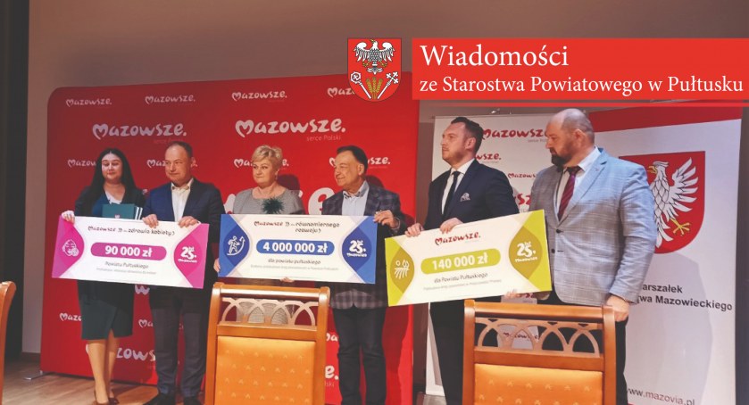 Samorząd Mazowsza wspiera Powiat Pułtuski