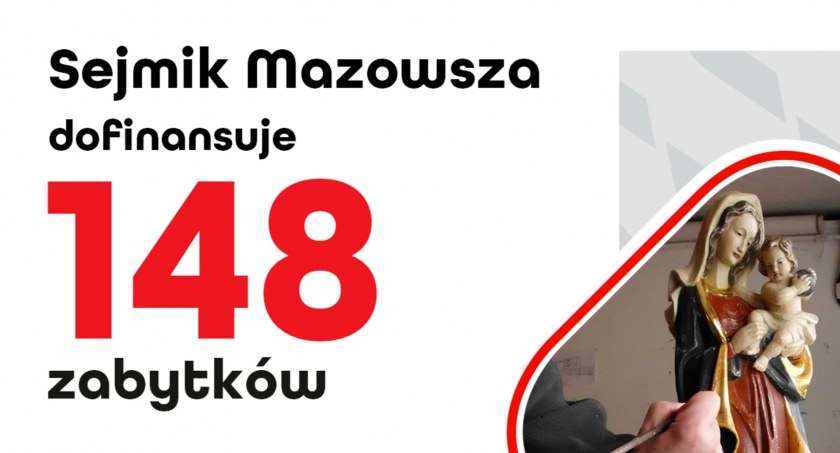 14 zabytków z subregionu ciechanowskiego ze wsparciem sejmiku Mazowsza 