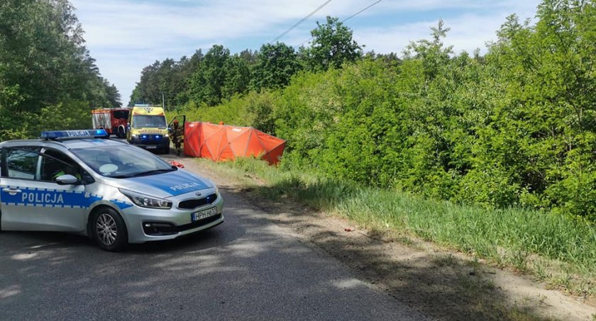 Tragiczny wypadek z udziałem motocyklisty