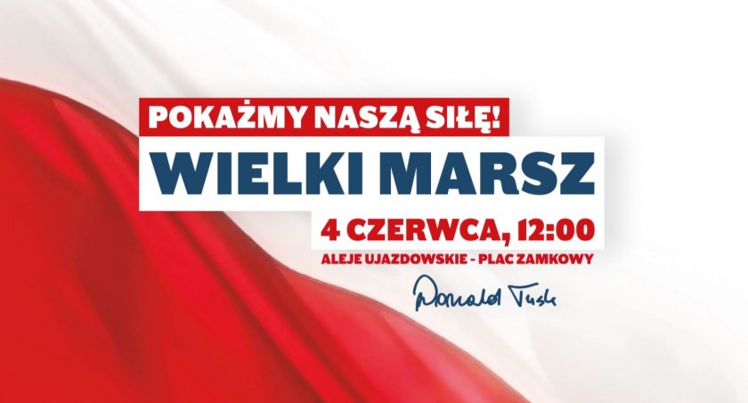 4 czerwca w samo południe – antyrządowy marsz w Warszawie. Czy będą na nim pułtuszczanie?