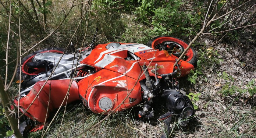 Śmiertelny wypadek motocyklisty. Aktualizacja, zdjęcia