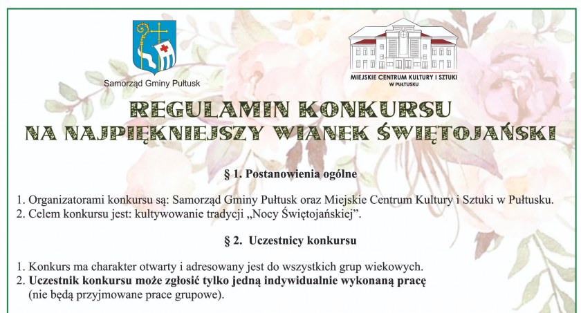 Konkurs na najpiękniejszy wianek świętojański