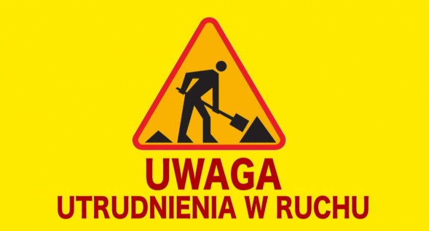 Utrudnienia w ruchu drogowym w gminie Obryte
