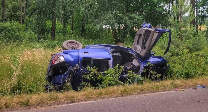 Poważny wypadek drogowy w Chmielewie