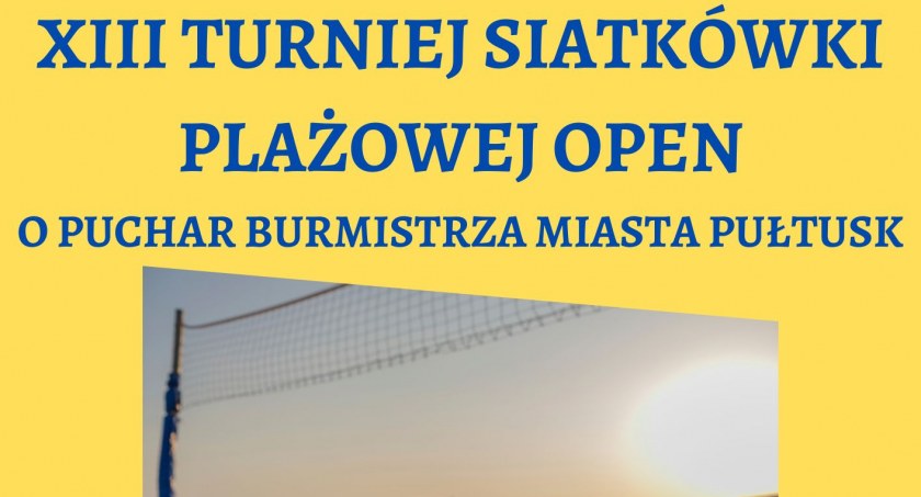 MOSiR zaprasza na Turniej Siatkówki Plażowej