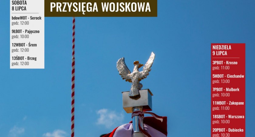 Żyję tak, by zawsze być gotowym – zapowiedź nadchodzących przysiąg