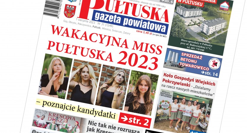 W 31 numerze Pułtuskiej Gazety Powiatowej