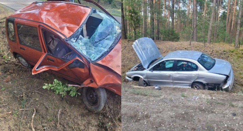 Kierowca Jaguara spowodował wypadek i uciekł, pozostawiając pasażera