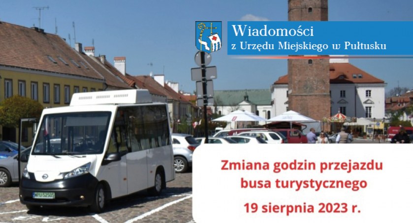 Zmiana godzin przejazdu busa turystycznego