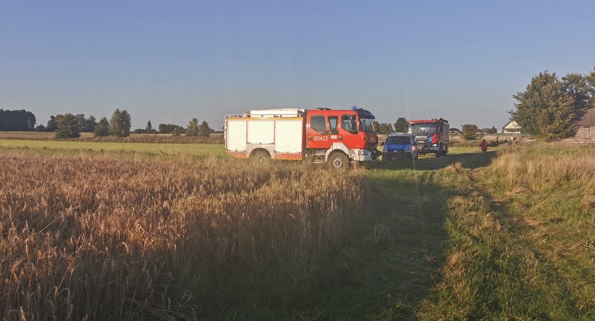 Wypadek czterokołowca w Obrytem