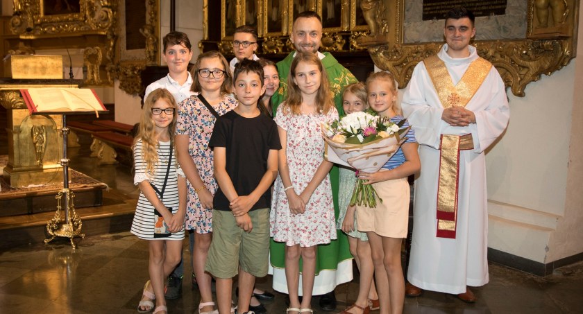 Pożegnanie ks. Piotra, wikariusza w Bazylice Pułtusk