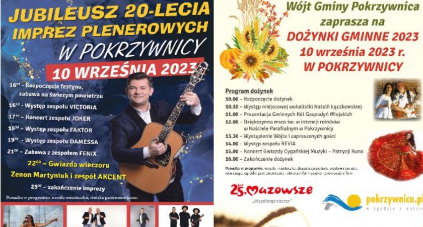Już z najbliższą niedzielę - Zenek Martyniuk i Dożynki w Pokrzywnicy