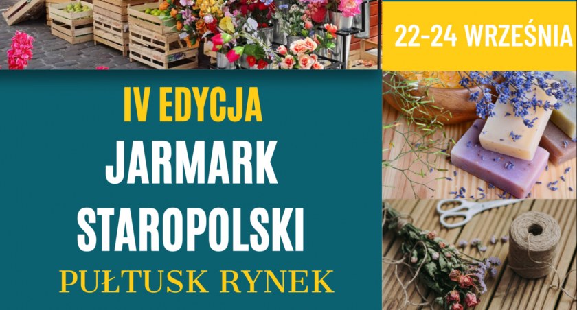 Zapraszamy na IV Jarmark Staropolski na pułtuskim rynku