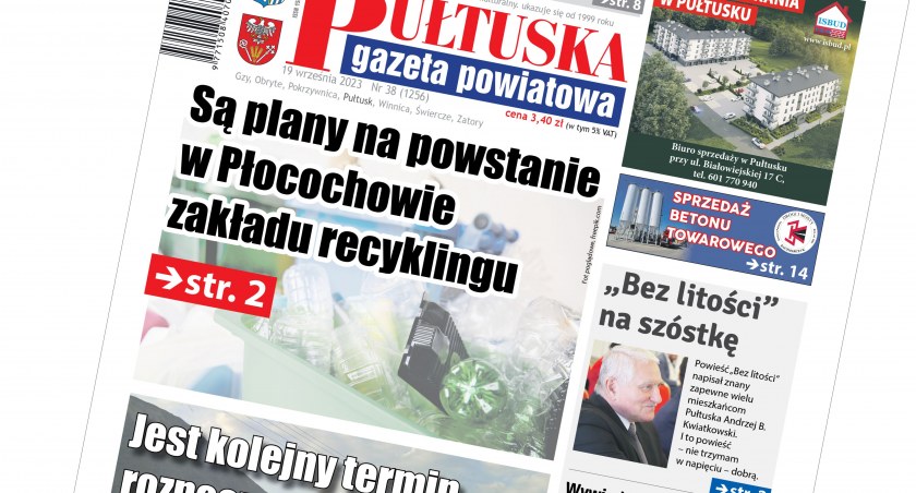 W 38 numerze Pułtuskiej Gazety Powiatowej