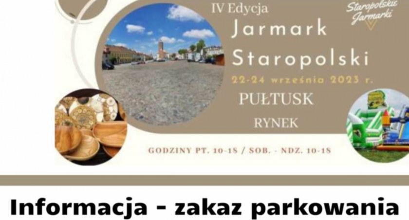 Informacja – zakaz parkowania