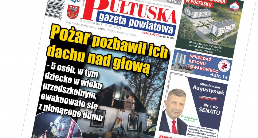 W 39 numerze Pułtuskiej Gazety Powiatowej